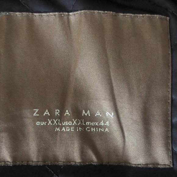 Men's Faux Leather Bomber Jacket - Picture 2 of 2